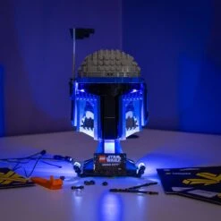 Light My Bricks 19 LEGO® Jango Fett™ Helmet #75408 DIY Light Bundle(Lego Jango Fett Helmet 75408 Diy Light Bundle)